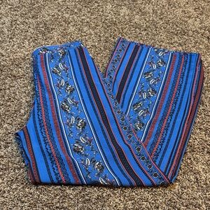 Blue Blush Multicolor Wide Leg Pants